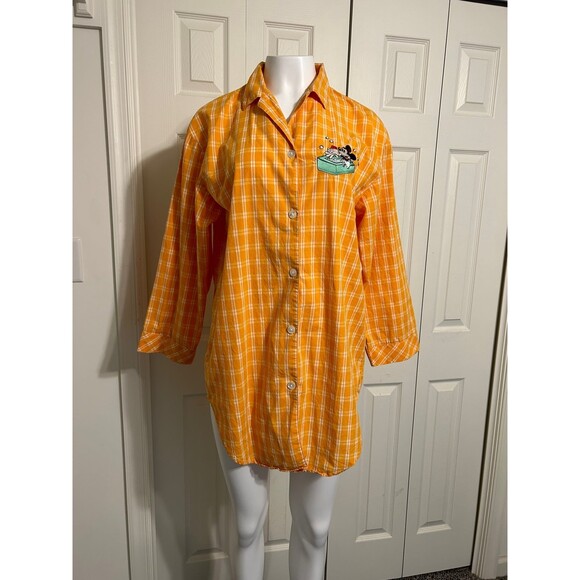 Walt Disney Vintage Embroidered Mickey Mouse Nightshirt - Picture 1 of 8